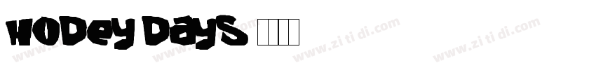 Hodey Days字体转换